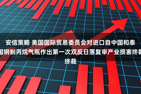 安信策略 美国国际贸易委员会对进口自中国和泰国钢制丙烷气瓶作出第一次双反日落复审产业损害终裁