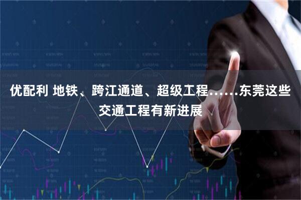 优配利 地铁、跨江通道、超级工程……东莞这些交通工程有新进展